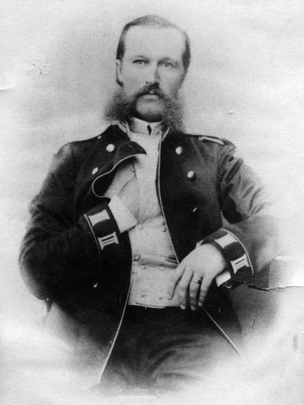 Anshelm Grahn muotokuvassa.