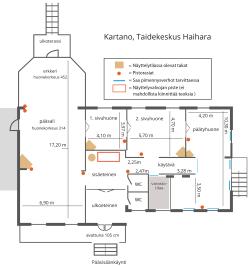 Pohjapiirros Kartano-tilasta.